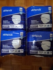 Adult Incontinence Underwear Attends Bariatric XXXL 74–92″ 10 Count, 7 packs!