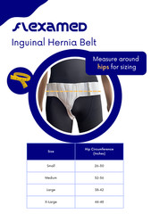 FlexaMed Inguinal Groin Hernia Truss | Right, Left or Double Inguinal Hernia