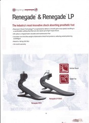 Freedom Renegade LP Foot Prosthetic Level 5 24 cm