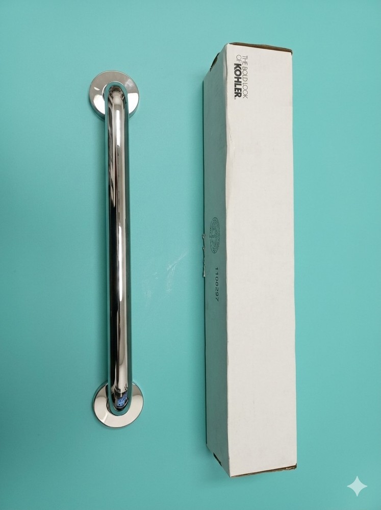 Kohler 14561-S Contemporary Bathroom 18 in. Grab Bar Polished Stainless