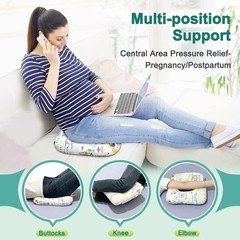Rectangular Donut Pillow, 3 Inch Lifting Cushion for Bed Sores, Post Surgery …