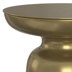 Simplihome Toby – 17 Wide X 18 High Solid Iron Drum Accent In Gold And