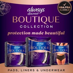 Always Discreet Incontinence Panty Liners Size 2 96 Count 3 Packs