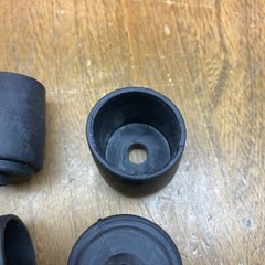 Crutch Cane Walker Chair Rubber Tip Foot 1” non marking (Lot of 4) FREE SHIP