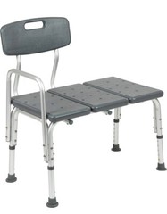 Flash Furniture HERCULES Series 300 Lb. Capacity Adjustable Gray Bath and Shower
