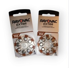 New Rayovac Extra Advanced Hearing Aid Battery Size 312 (2 Packs) Exp date 2027
