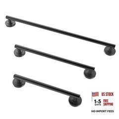 Shower Grab Bar Set, ADA Compliance Stainless Steel Handicap Grab Matte Black