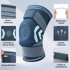 Professional Sports Knee Brace For All Sports Full Knee Protection &Non Slip Fit