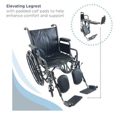 Invacare 9000 SL Lightweight Wheelchair, 16in Seat, Desk Arms, Adult Mobility