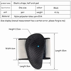 PAIR FOOT ARCH SUPPORT FLAT FEET FALLEN ARCH PLANTAR FASCIITIS INSOLE HEEL PAIN*