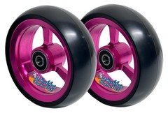 5″ X 1 .40″ Front Caster Wheels With Color Rims. Sold as Pair