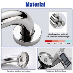Strong Stainless Steel Grab Bar Bathroom Handicap Toilet Safety Handle Support