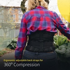BraceUP Back Brace with lumbar Pad – Back Pain Relief for Men and Women, Lumb…