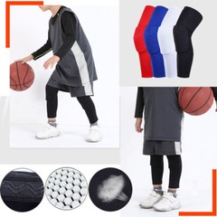 Compression Sleeves Long Knee Pads Brace Support Protector Basketball Sports Gym