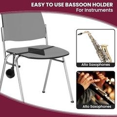 Bassoon Chair Strap Holder Heavy Duty Adjustable Nylon with Cleaning Cloth