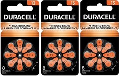 Duracell Activair Mercury Free Hearing Aid Batteries Size 13 (8-240). Exp-2029