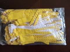 Lot of 250 Yellow Adult Hospital Patient 9″ Adjustable Write-on ID Wristbands