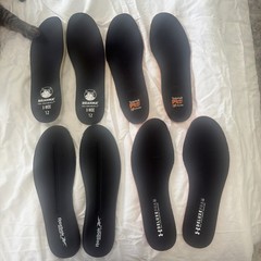 4 Pair -Shoe Inserts for Mens Memory Foam Men: Eu 45w/Us 12w, Black (4 Pairs)