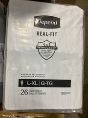 Depend Real Fit Incontinence Underwear for Large/X-Large 52 Ct Gray 3663904/05