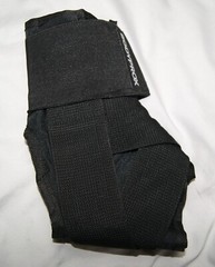 bodyprox ankle brace medium black hook and loop closure wrap under straps