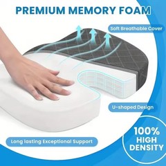 Memory Foam Seat Cushion Coccyx Tailbone Pain Relief Office Chair Car Pad
