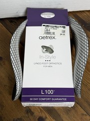 Aetrex Lynco L100 Men’s Black 3/4 Dress Comfort Insoles Size 12 (C)