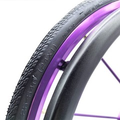 Pair of 24″x1″ (540) Colored Aluminum Round HUB Wheelchair Wheels