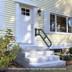 Upgraded Stair Handrails for 1-3 Steps, Wall Mounted Safety Grab Bar with Matte