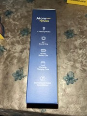 Audien Hearing Atom Pro 2 Rechargeable OTC Hearing Aid- Retails $300 New Sealed