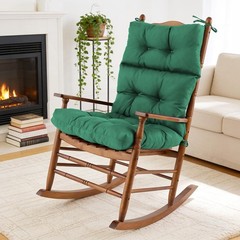 Rocking Chair Cushion, Waterproof and 45x22x4 inches, Dark Green