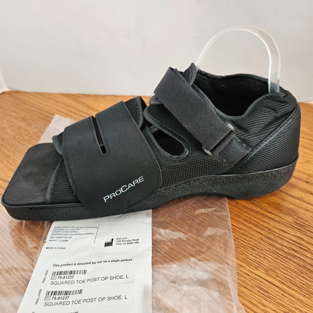 ProCare Squared Toe Post-Op Shoe L Size: LARGE Men ( 9.5-12 ) Women (10.5-13 )