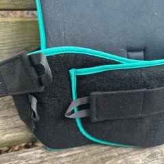 XBack LSO T105 Lumbar Sacral Orthosis Back Brace Black Teal Size XL Made in USA