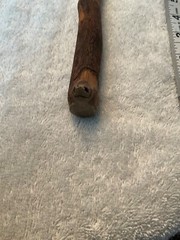 Hand made Wrapped Handle Hiking/walking stick cane wood shaft USA 51-52in NICE