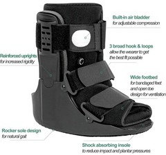 Air Walking Boot, Fracture Boot Short Walker Protection Fits Left or Right Sz M