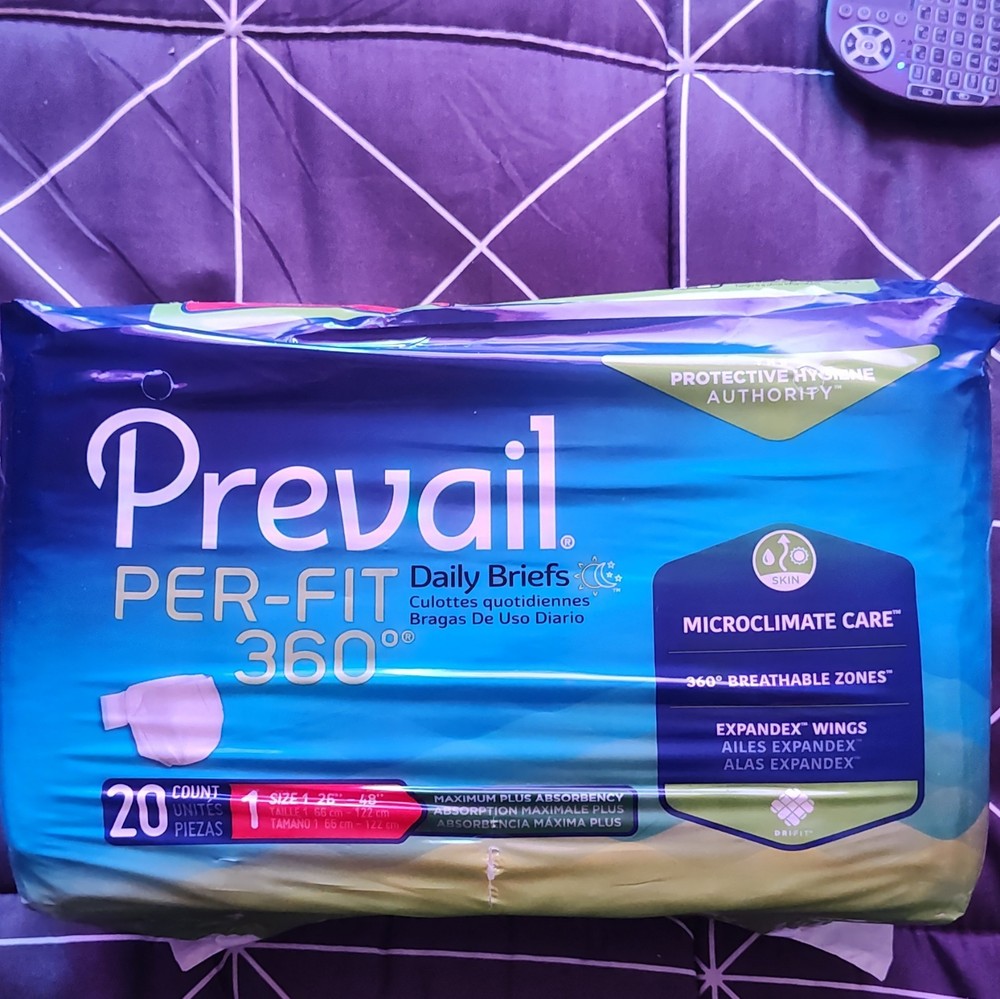 Prevail Per-Fit Unisex Incontinence Underwear – Medium Size, Bag of 20 (PF-512)