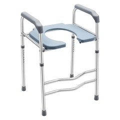 25.2-29.13in Raised Toilet Seat Riser w/ Arms For Elderly Handicap Bathroom USA