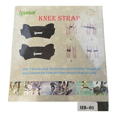 IPOW 2 Pack Knee Pain Relief & Patella Stabilizer Knee Strap Brace Support for