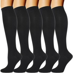 3Pairs Compression Socks Men Women Knee High Graduated Stocking for Diabetics