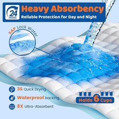 23″ x 36″ Super Absorbent Disposable Bed Pads for Adults, Kids, Pets, 100 Count