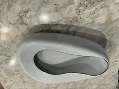 Vintage Enamelware White Bedpan. Great Condition * B113