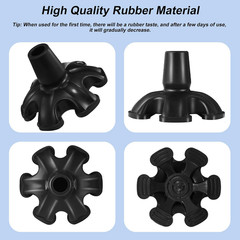 Cane Tips 3/4 Inch Non Slip Replacement for Walking Canes Stability Self