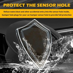 10PCS Car Bumper Hole Plugs Cover Parking Sensor Radar Holes Dustproof