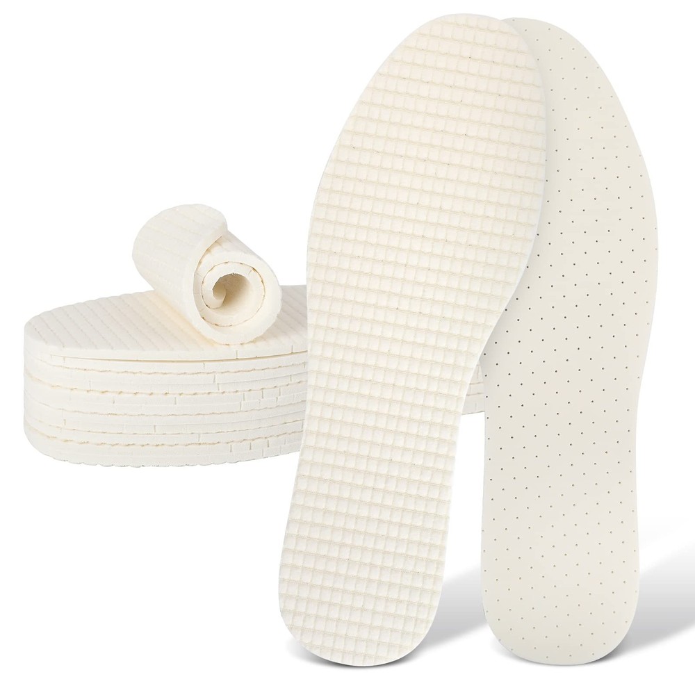 6 Pairs Barefoot Shoe 3.75″ x 11 Inch, US 5-10, 6 White