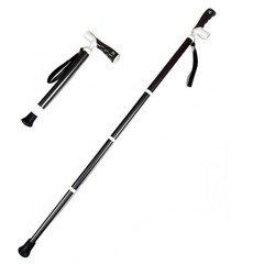 Folding Walking Cane Adjustable Height Handle Lightweight Portable Walking Stick