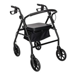 US Heavy Duty Rolling 286 LB Extra Wide For Elderly Rollator Walker &Padded Seat