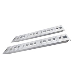 2Pc Aluminum Trailer Ramps 80 × 15 In 6000 Lb Pair Motorcycle ATV Loading