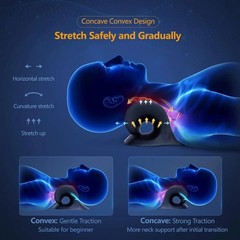 Neck Stretcher Heated for Pain Relief Cervical Traction Device Pillow Graphene