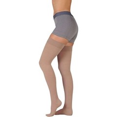 Juzo Dynamic 30-40mmHg, Thigh-High (Size: III) Beige, Closed Toe
