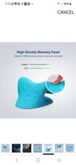 Neck Shoulder Relaxer Massage Rest Pillow Neck Stretcher Cervical Spine Health