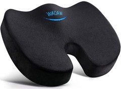 Memory Foam Seat Cushion for Office Chair & Car – Tailbone Pain Relief Pad, Gift